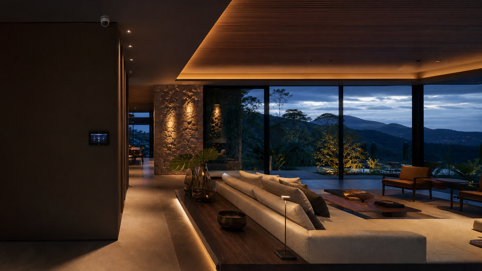 Automação residencial em casa de alto padrão